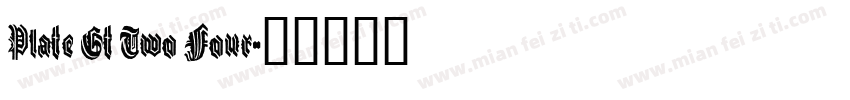Plate Gt Two Four字体转换